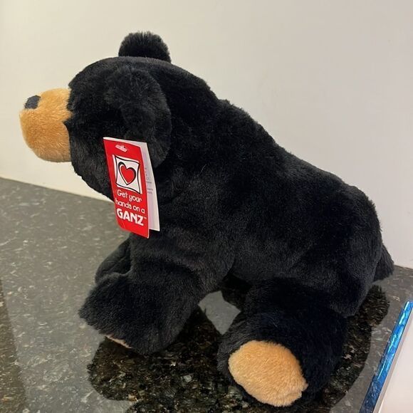 Ganz Black Bear-Leo. Size 13”. NWT - Picture 3 of 12